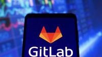 GitLab logo on phone screen