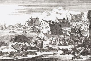 Drawing of Port Royal disaster