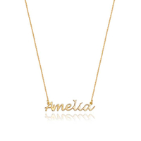 Abbott Lyon, Sterling Silver Handwritten Name Necklace ( &nbsp;$101|£71.10)