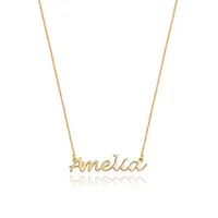 Abbott Lyon, Sterling Silver Handwritten Name Necklace ( &nbsp;$101|£71.10)