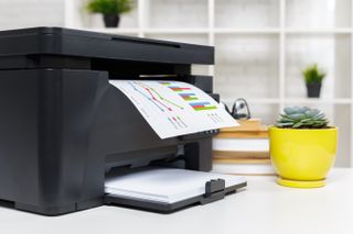 Stock image of an HP printer