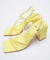 Zara Heeled Square Toe Sandals | $59.90