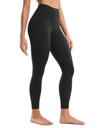 Crz Yoga Women's Butterluxe Yoga Leggings 25'' - High Waisted Workout Gym Leggings Buttery Soft Yoga Pants Black 14