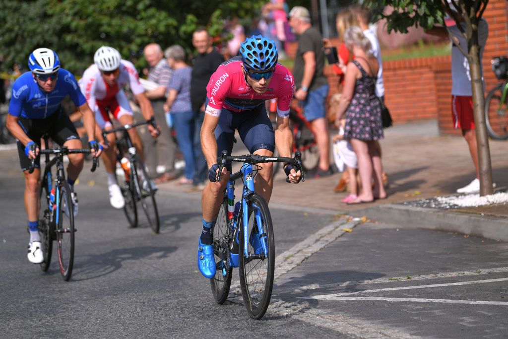 Charles Planet (Novo Nordisk) in the mountains jersey