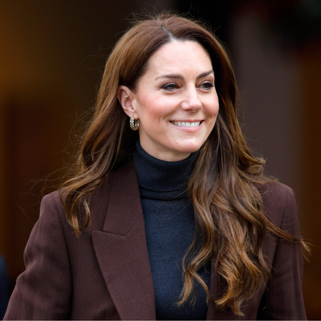 Catherine, Princess of Wales departs after attending the launch of the Bobeam Tree Trail at the National Portrait Gallery on February 4, 2025 in London, England