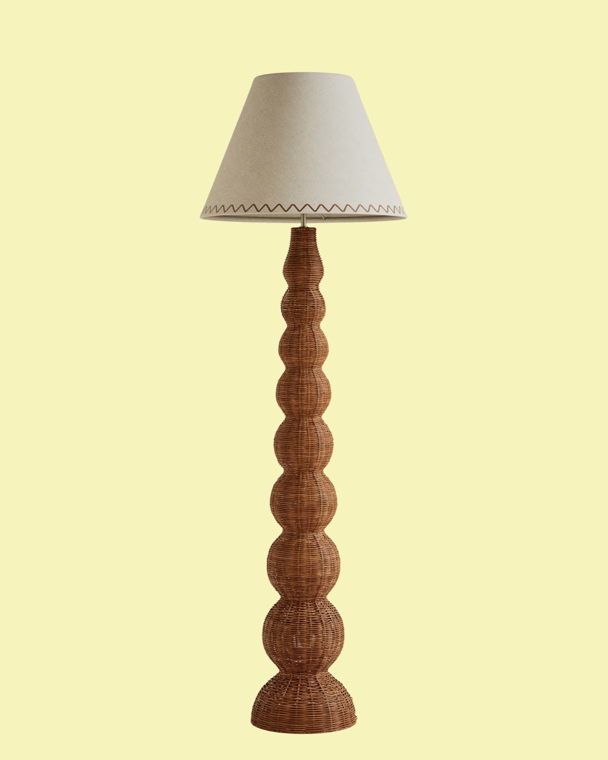M&amp;amp;S, Wicker Graduated Base Floor Lamp