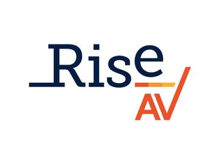 The newly formed Rise AV logo.