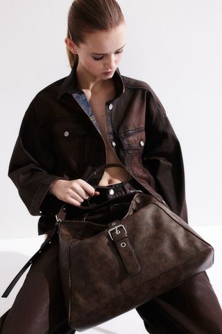 Coated Crossbody Bag