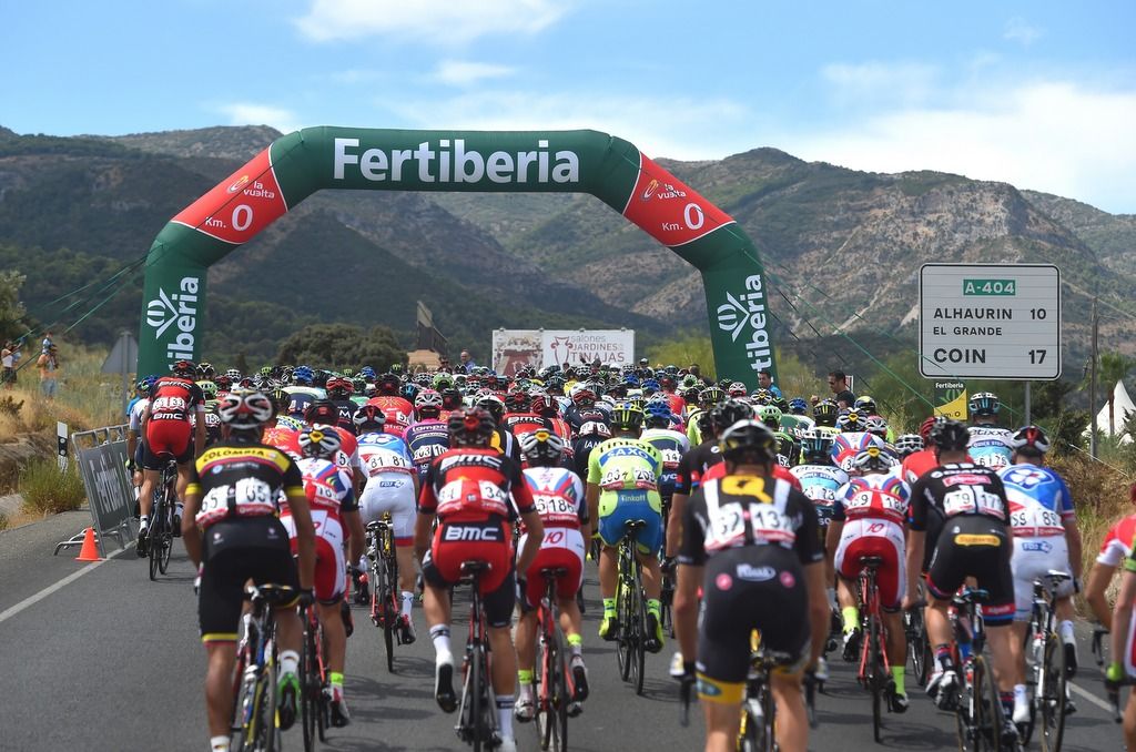Kilometre zero on stage 2 of the Vuelta