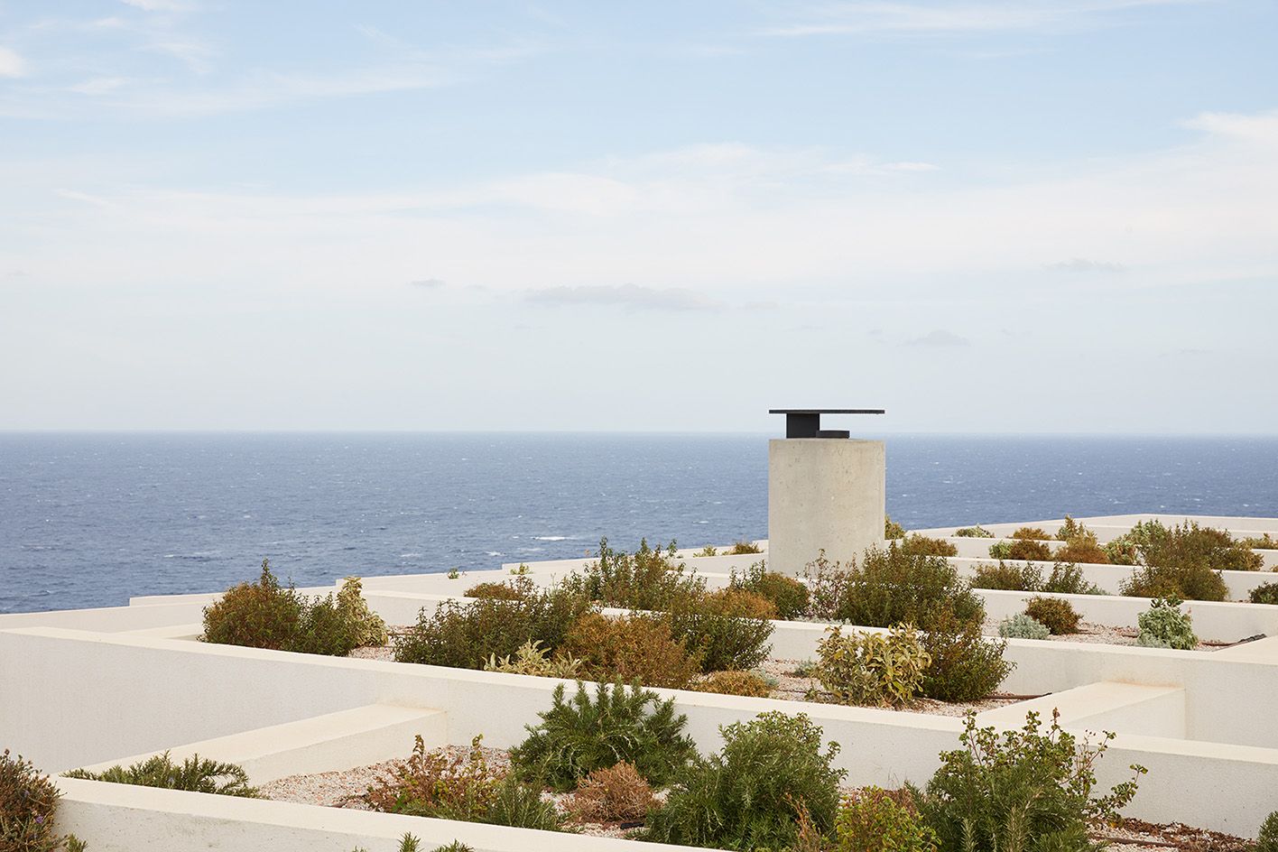 Η ταράτσα του σπιτιού της κορυφογραμμής στην Αντίπαρο