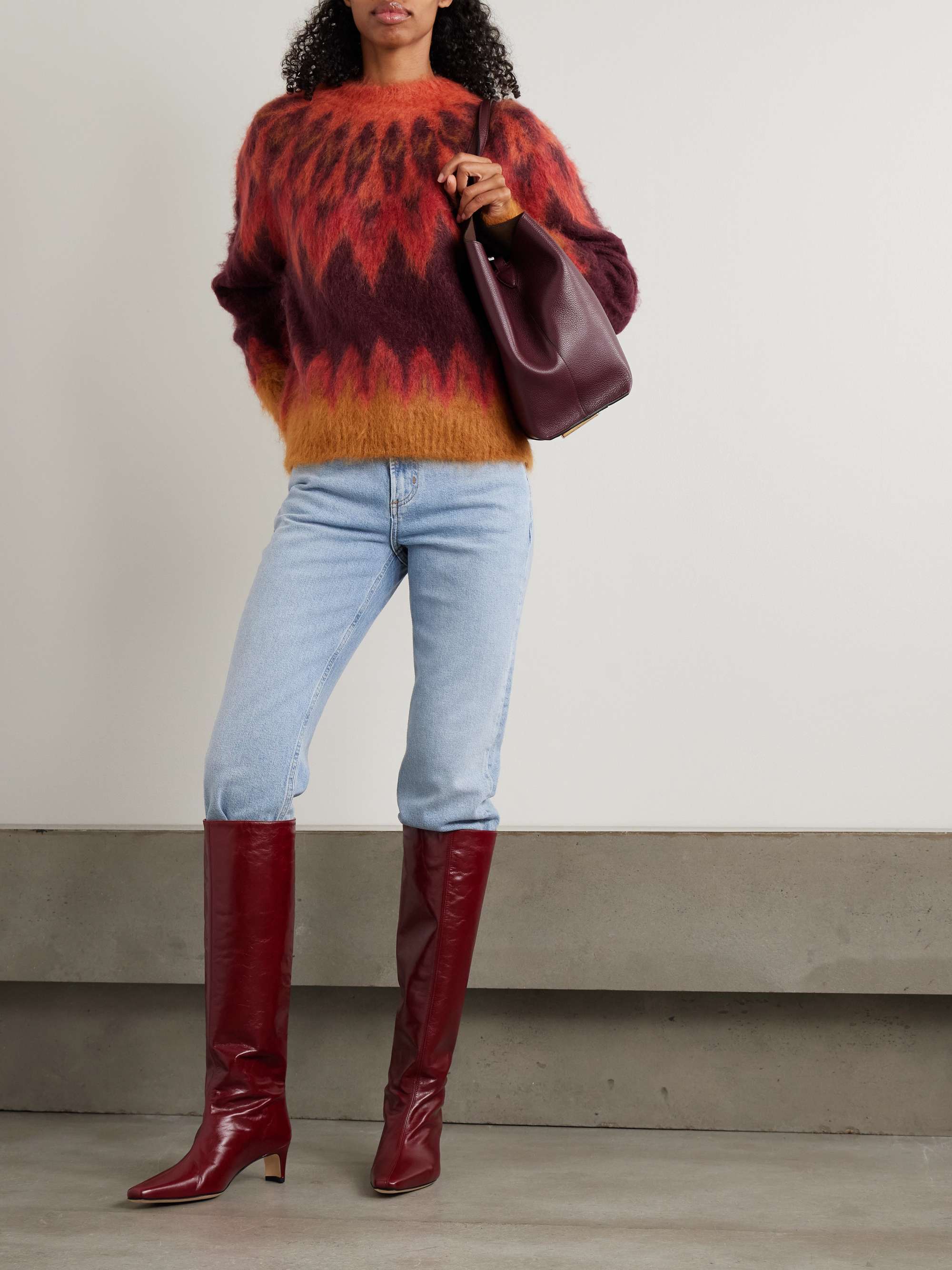 Natania Brushed Fair Isle Intarsia-Knit Sweater