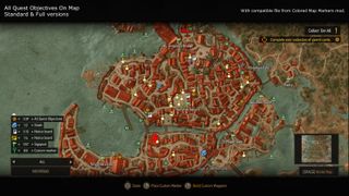 Best Witcher 3 Mods - Quest objectives on map