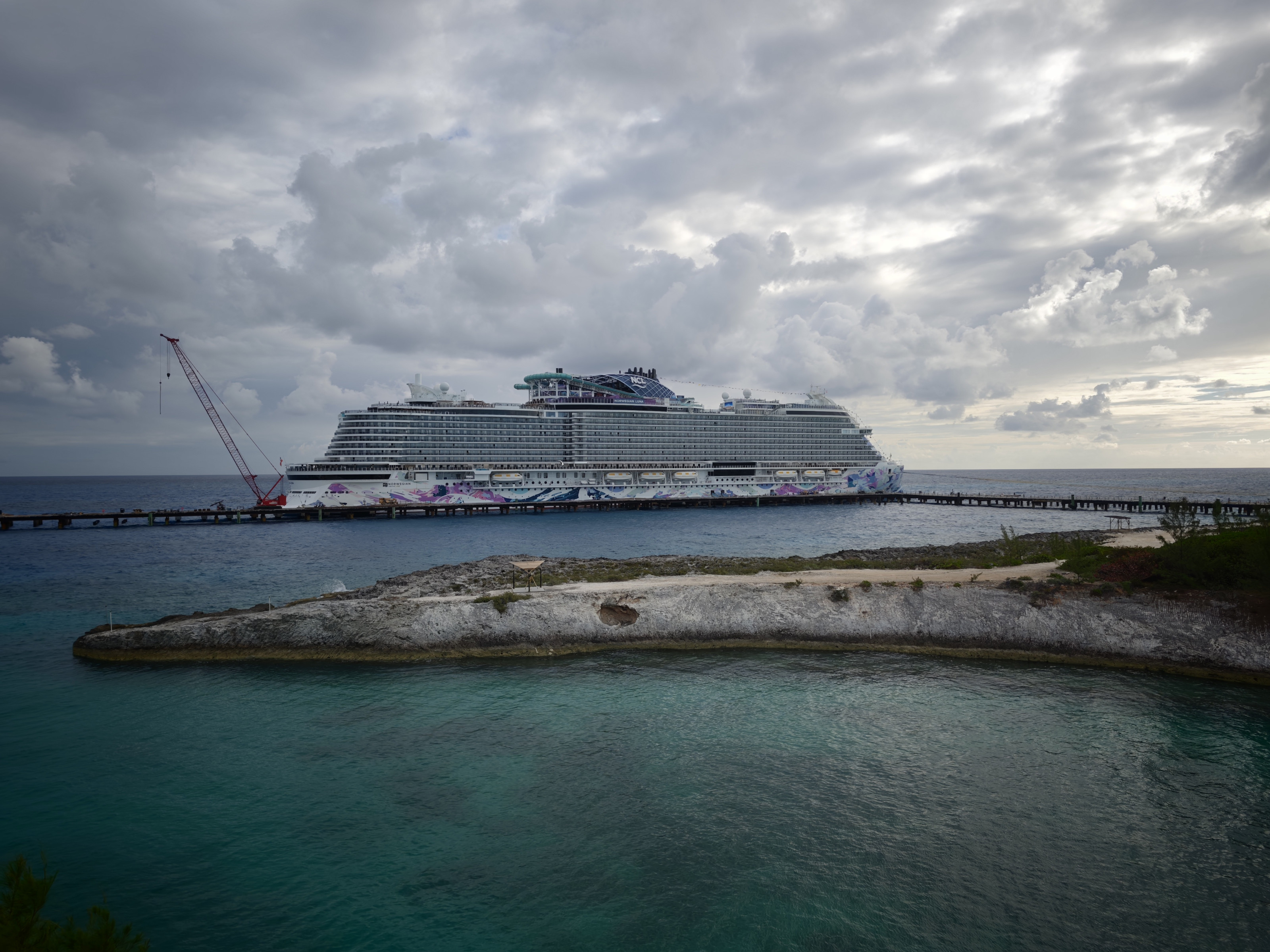 Norwegian Luna at Great Stirrup Cay, Bahamas