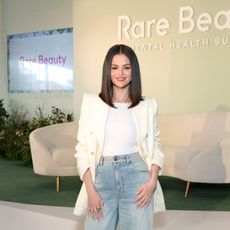 selena gomez at a rare beauty event