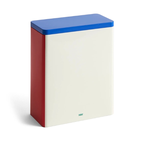 HAY, Tin Container X-Large, Off White-Blue-Red