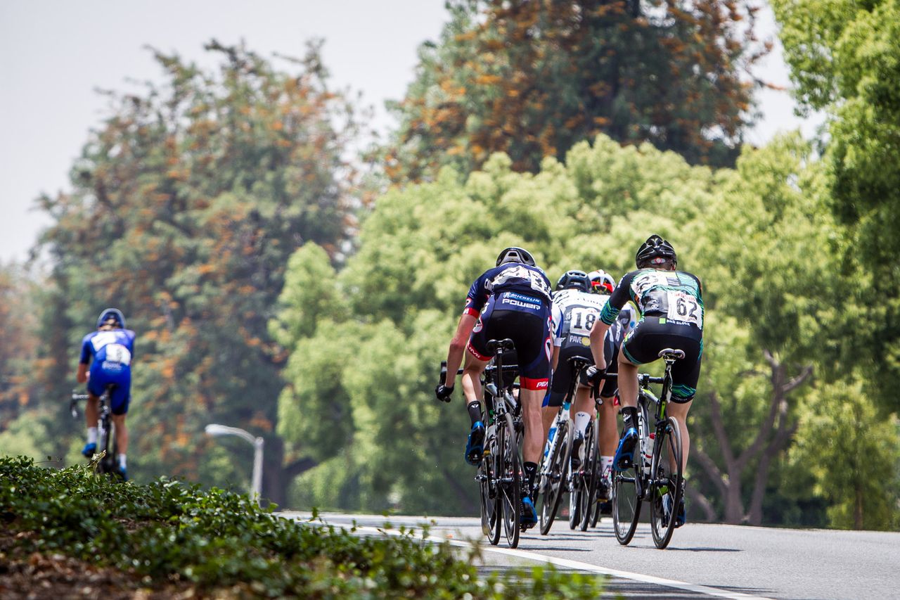 The break gets a little split up after a sprint
