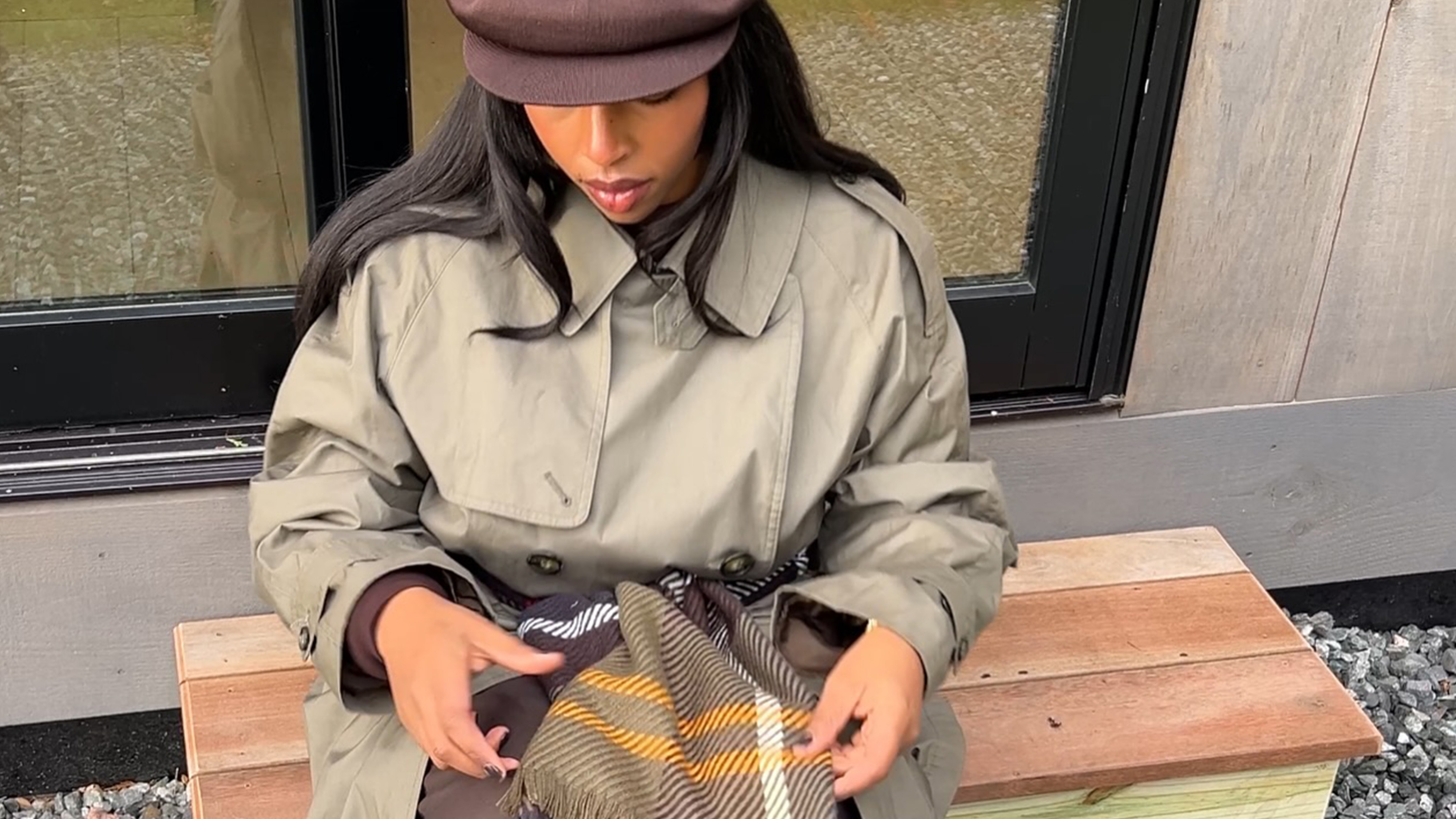 aysha sow wearing a newsboy cap