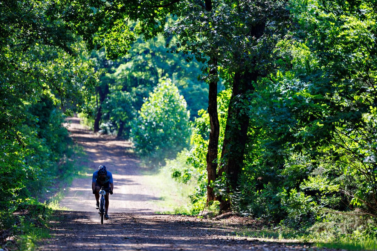 Highland Gravel participant on course