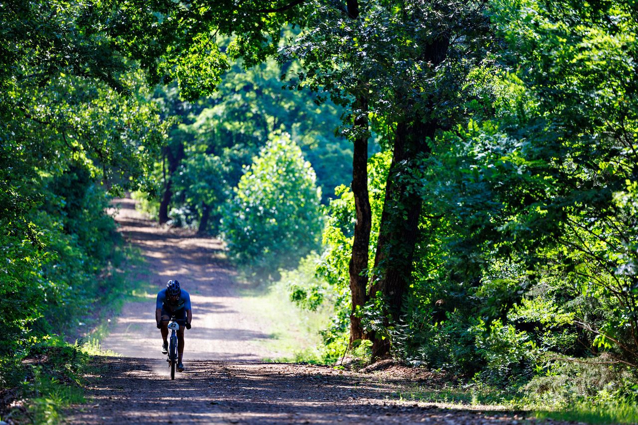 Highland Gravel participant on course