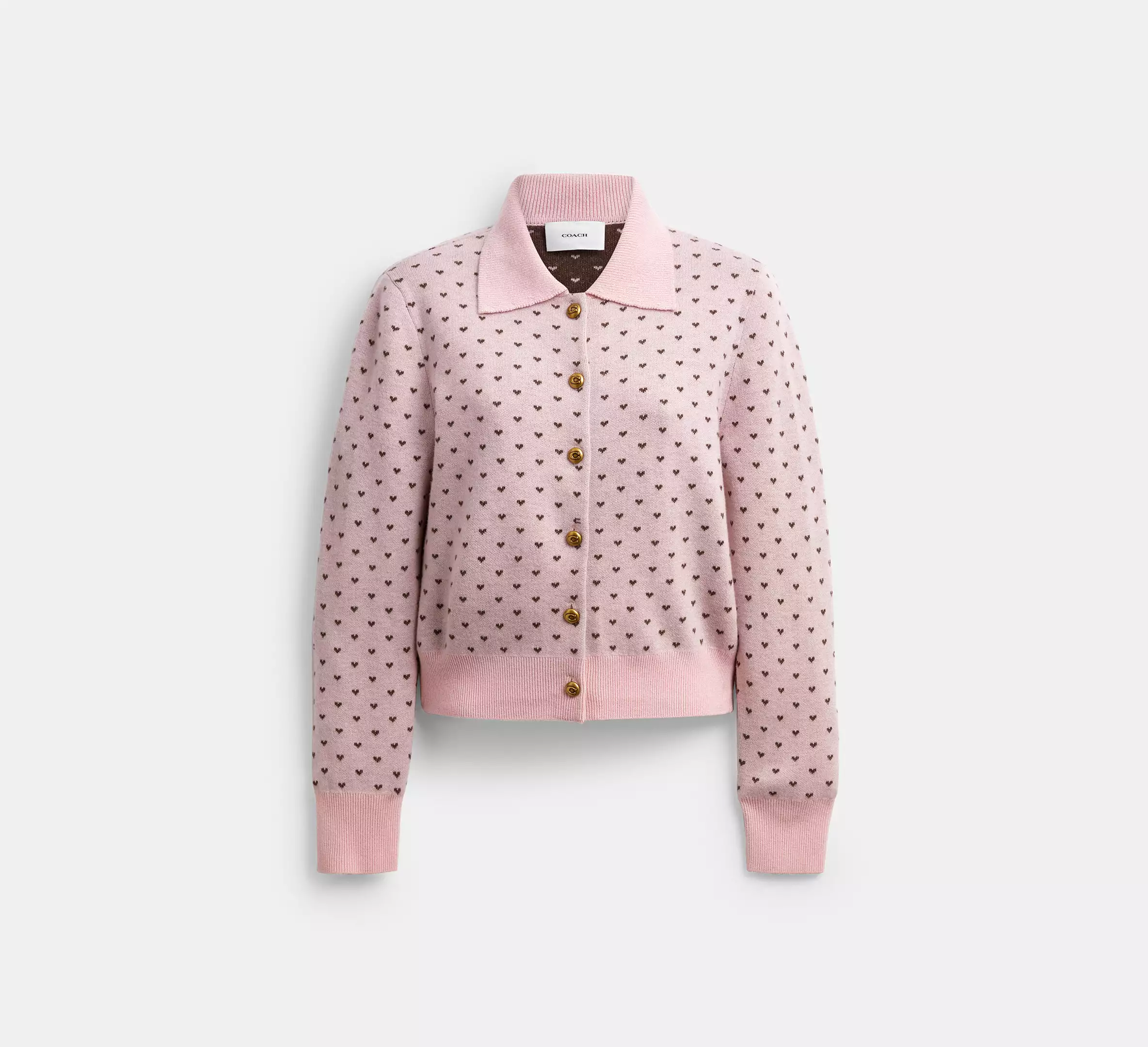 Coach, Shrunken Heart Cardigan