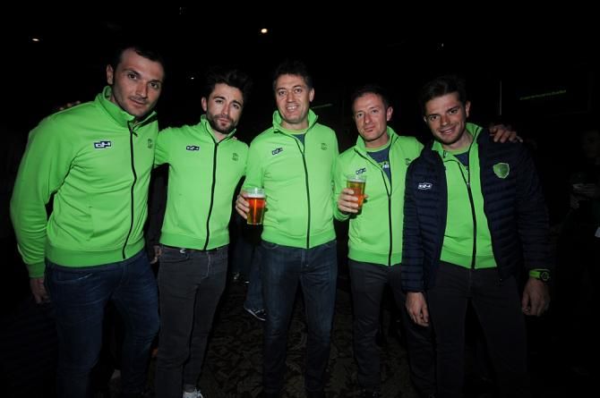 The riders left the beer drinking to the staff