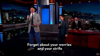 Bill Murray and Neel Sethi sing "The Bare Necessities"