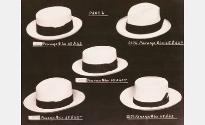 1916 product photography of Panama hats by FD Hampson