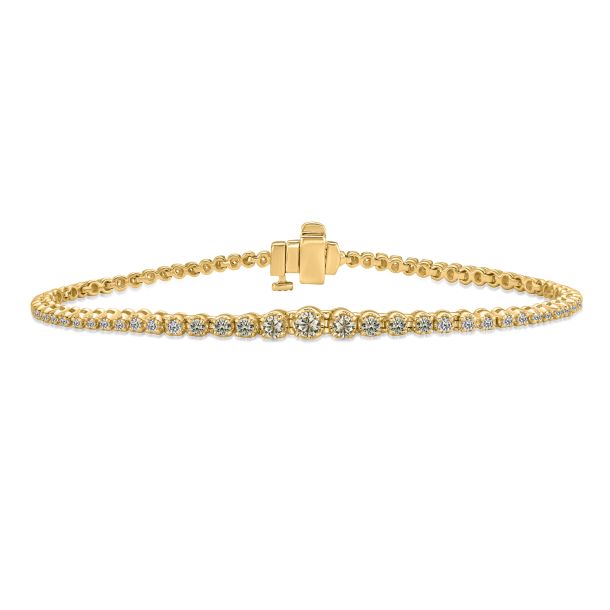 Desert Diamonds, 1ctw 10k Yellow Gold Tennis Bracelet