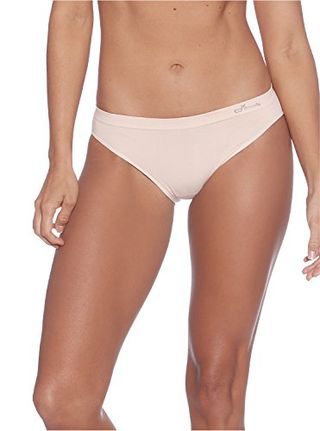 Boody Women's Bikini Underwear - Seamless Underwear for Women, Soft 
Breathable Panties for Women - Brief Shape for Moderate to Full Coverage, Bamboo Viscose for All-Day Comfort - Beige, X-Small