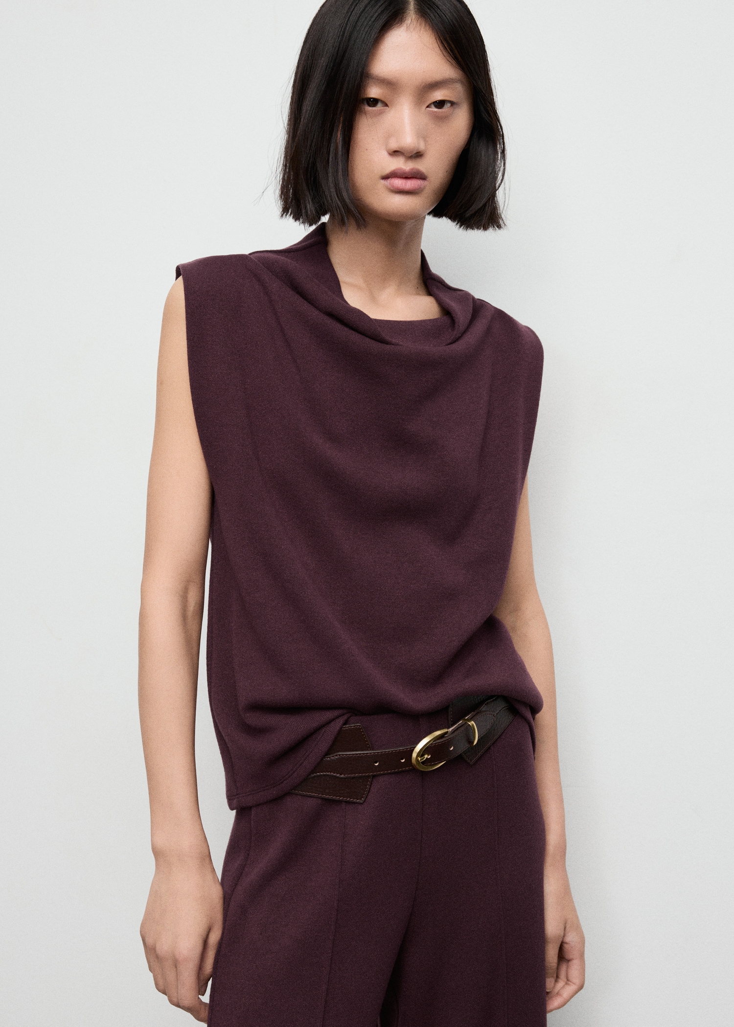 Draped Neck Top - Women | Mango United Kingdom