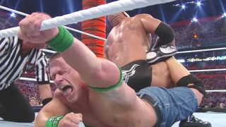 The Rock and John Cena at WrestleMania 28