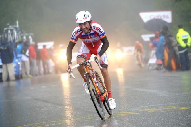 Joaquim Rodriguez (Katusha) powers to the finish line on the Collada de la Gallina climb to place 4th on the stage