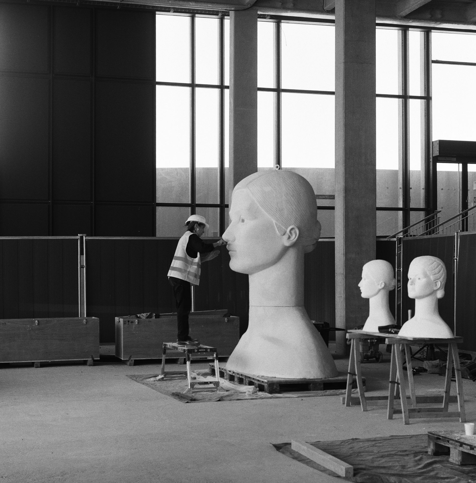 sculptures in plaster by prune nourry