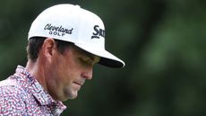 Keegan Bradley looks down during the 2025 Tour Championship
