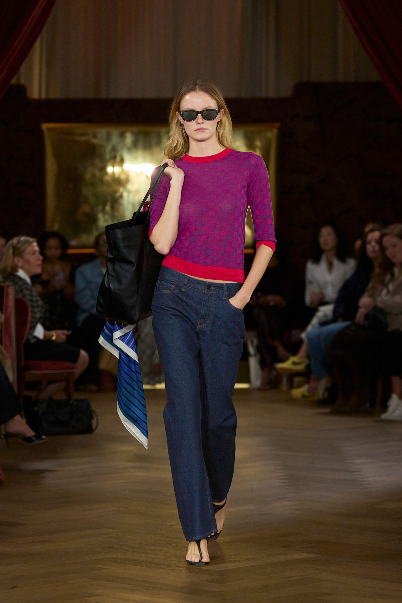 The royal purple trend on the runway.