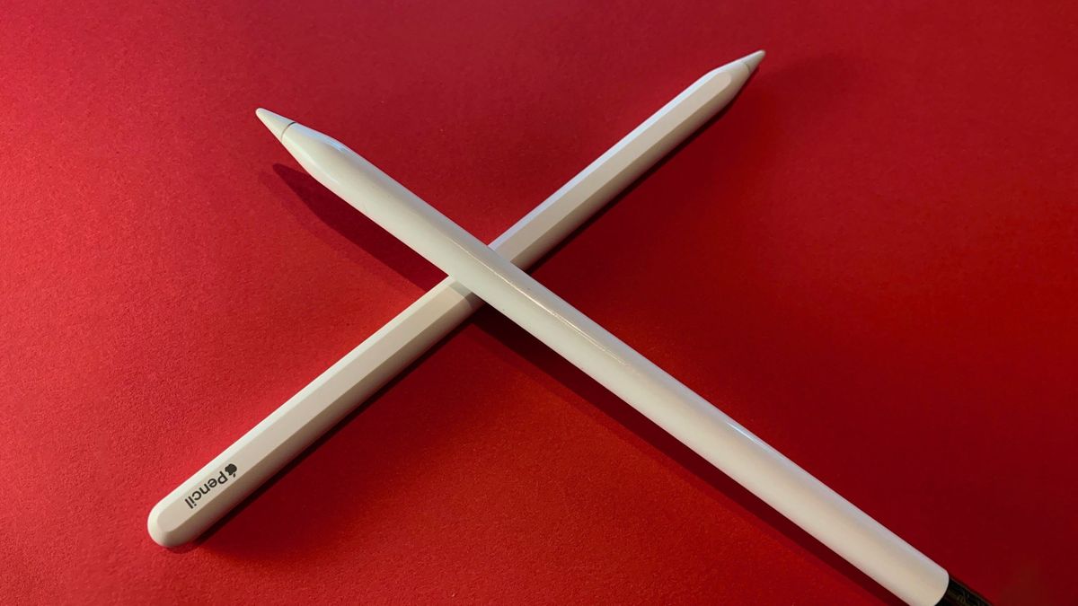 Apple Pencil 1 and 2 in X shape