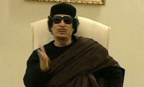 Libyan leader Moammar Gadhafi, who was last seen in a video released May 11, has so far dodged NATO airstrikes, while his wife and daughter have reportedly fled.