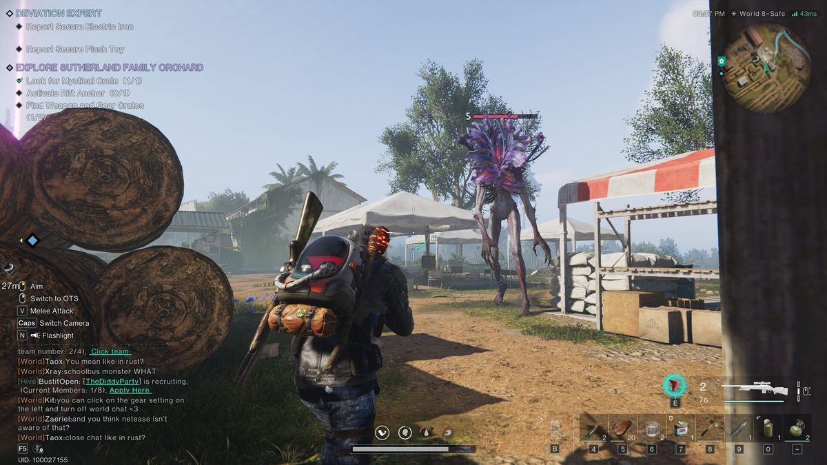 Once Human demo gameplay screenshots