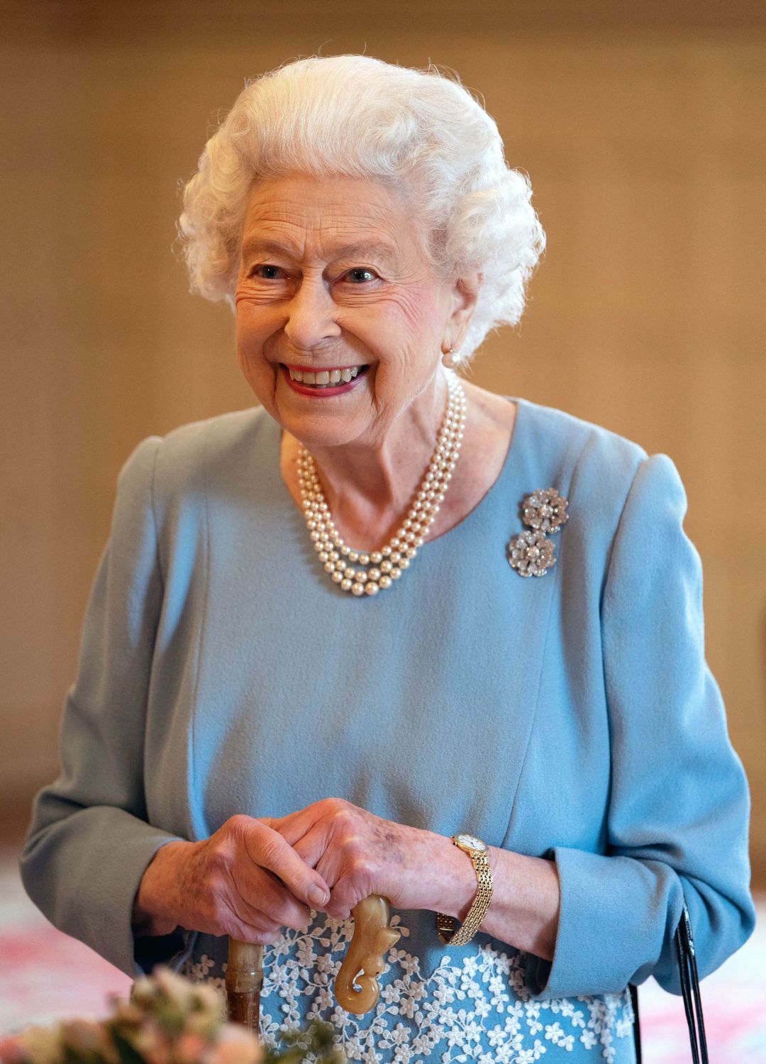 Queen Elizabeth II hosts a reception in honour of her Platinum Jubilee in 2022