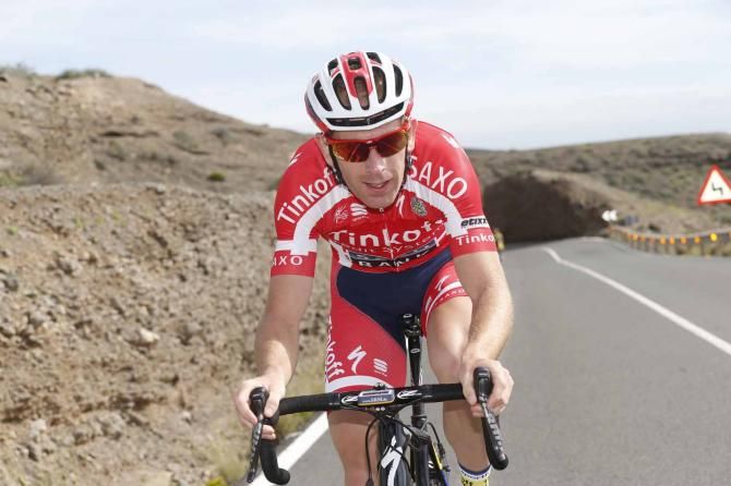 Michael M&oslash;rk&oslash;v in the colours of Danish champion.
