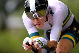 Australia’s Rohan Dennis powers to his second straight individual time trial title at the 2019 UCI Road World Championships