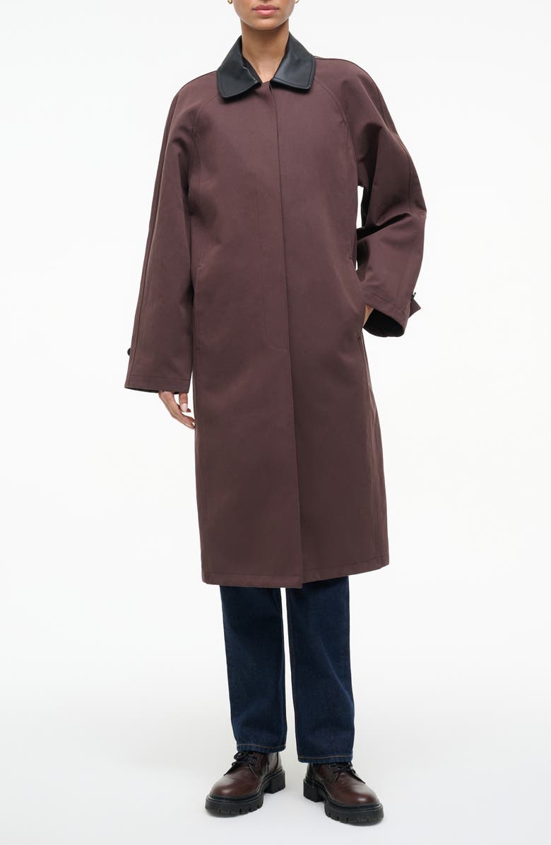 Jonah Leather Collar Coat