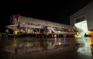 Antares Rocket Begins Rollout