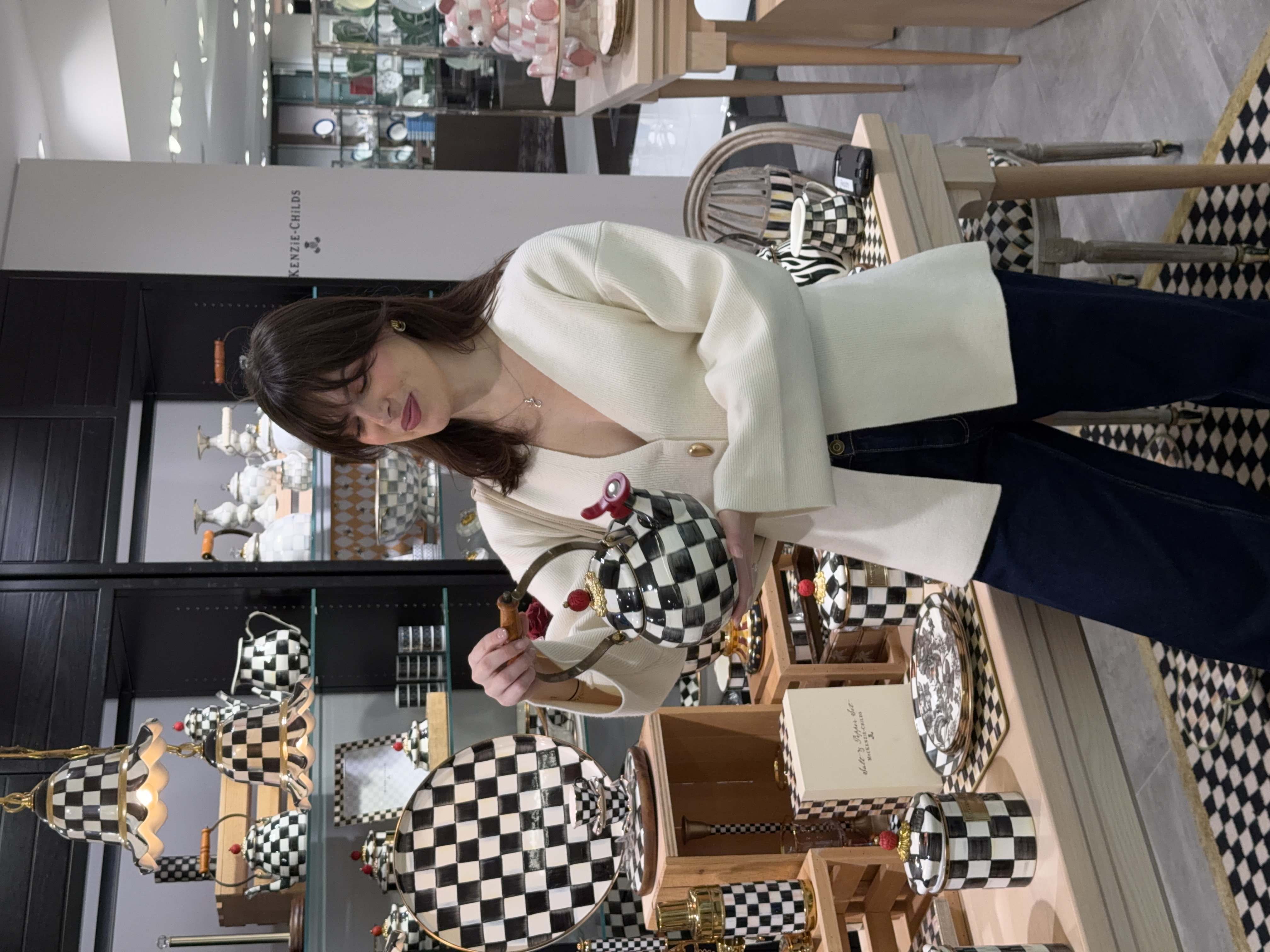 Maggie McCormack shopping at Bloomingdale's