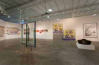 Exhibition space with artwork on display.