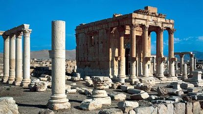 The ancient ruins of Palmyra.