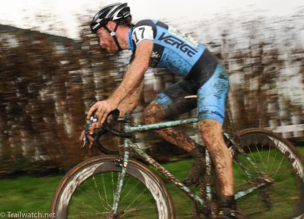David Wilcox (Mad Alchemy) streaking past the barns.