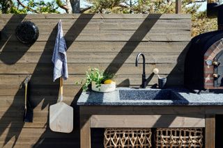 outdoor sink ideas: garden kitchen