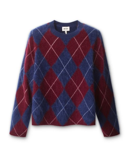 Argyle Relaxed Cashmere Jumper 