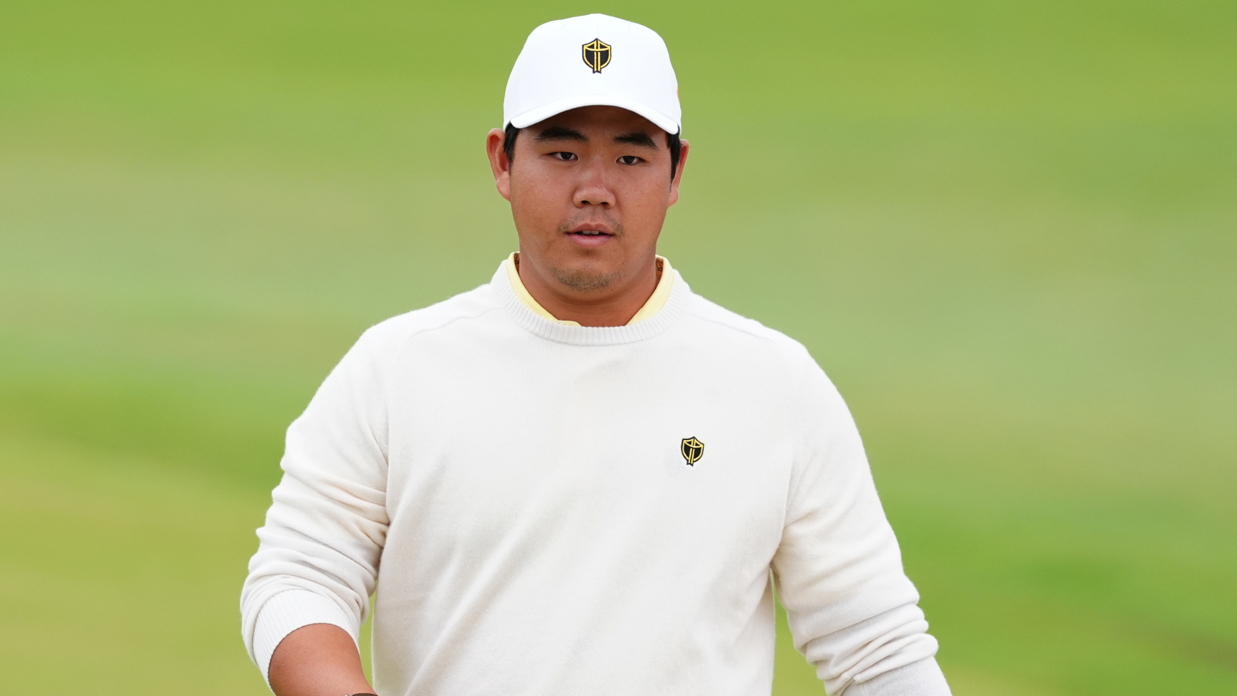 Tom Kim during the Presidents Cup  
